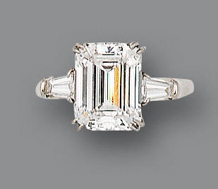 A diamond ring, by Harry Winston