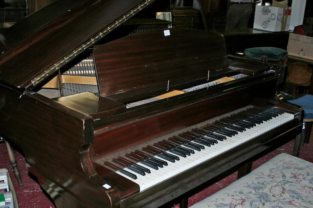 Challen & Co:  a mahogany cased baby pianoforte