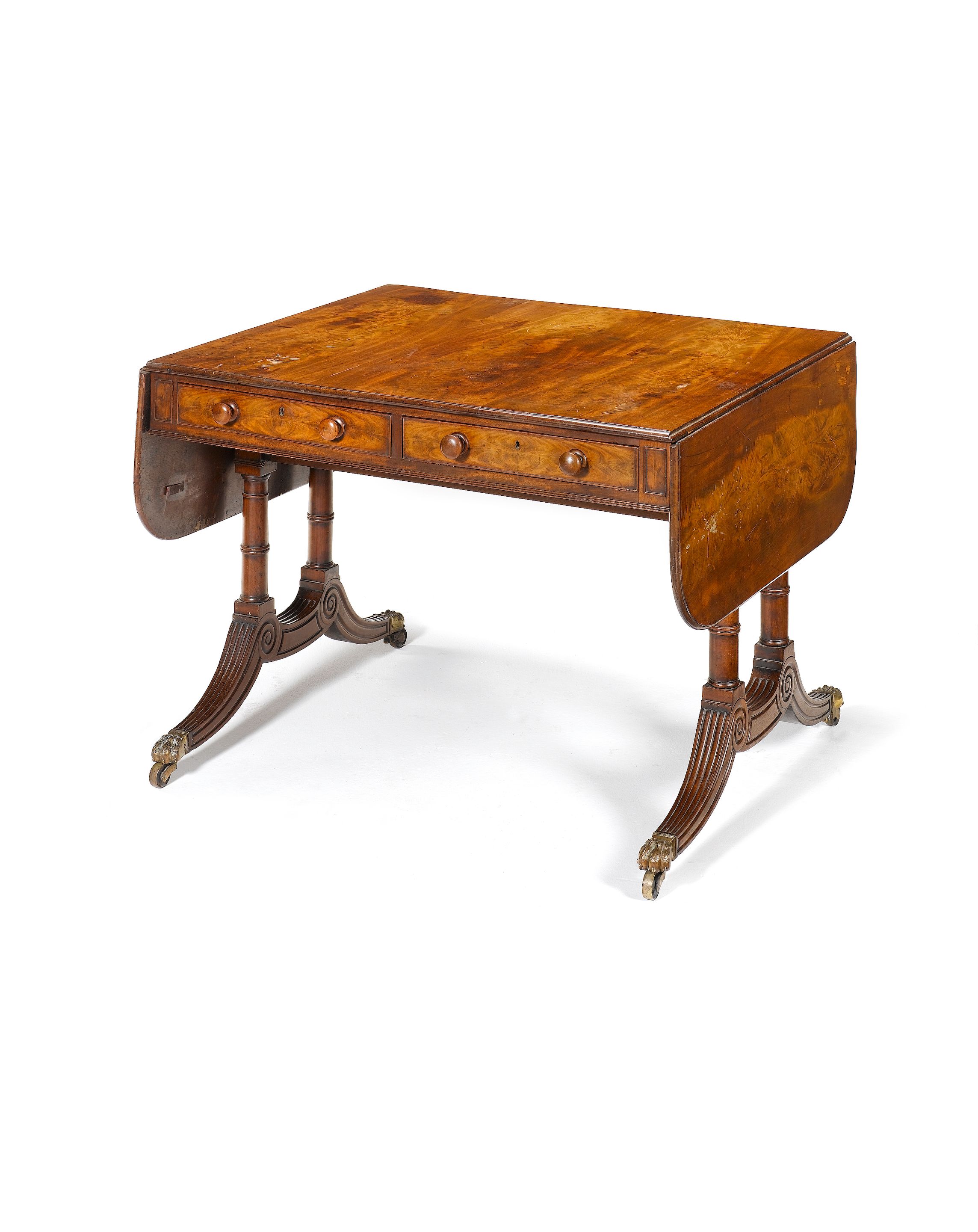 A Regency mahogany sofa table