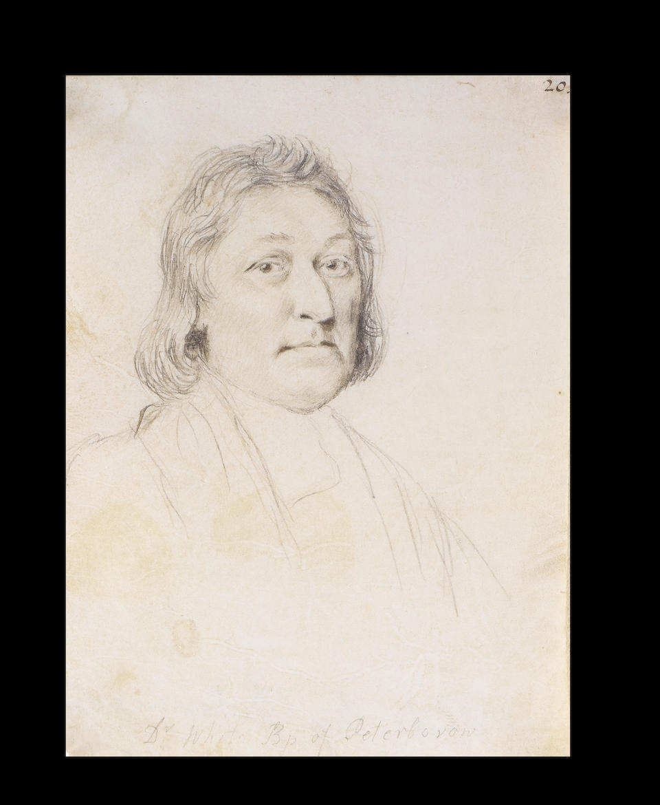 English School Two portrait studies, Thomas White (1628-1698), Bishop of Peterborough and Gilbert Bu