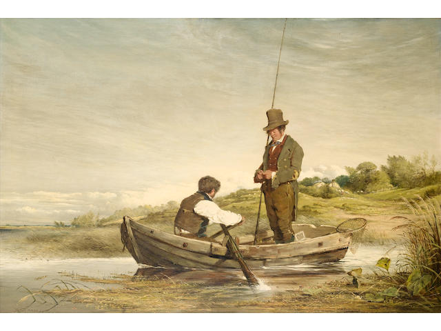 Erskine Nicol R.S.A., A.R.A. (British, 1825-1904) Out for the Day, The Fly Fishers 88.5 x 59.5 cm. (