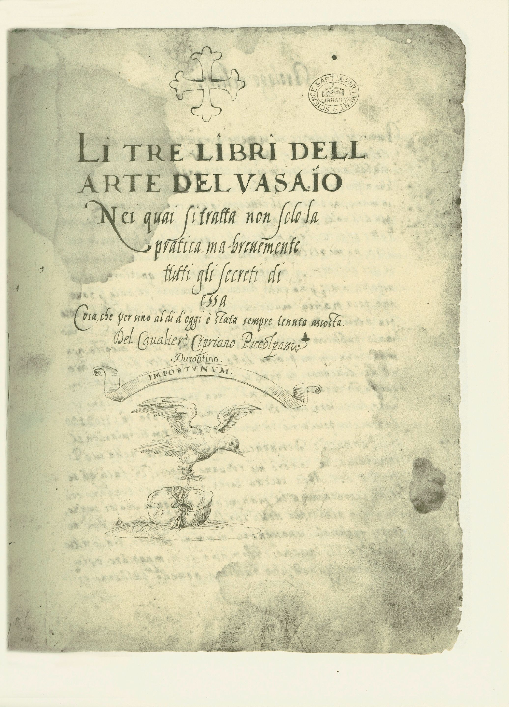 Cipriano Piccolpasso auctions, appraisal insights and free