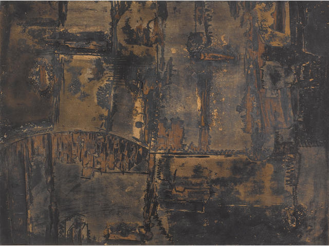 Lucio Mu&#241;oz (Spanish, 1929-1998) 'Pintura No 17', 1959