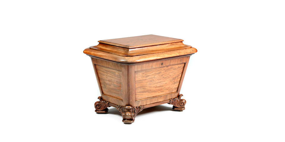 A Gillows of Lancaster William IV mahogany cellaret Stamped 'GILLOWS.LANCASTER' to the interior