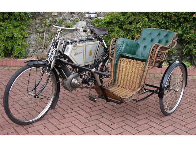 1903 Excelsior 550cc Motorcycle with Wicker Sidecar  Frame no. 67839 Engine no. MMC3384