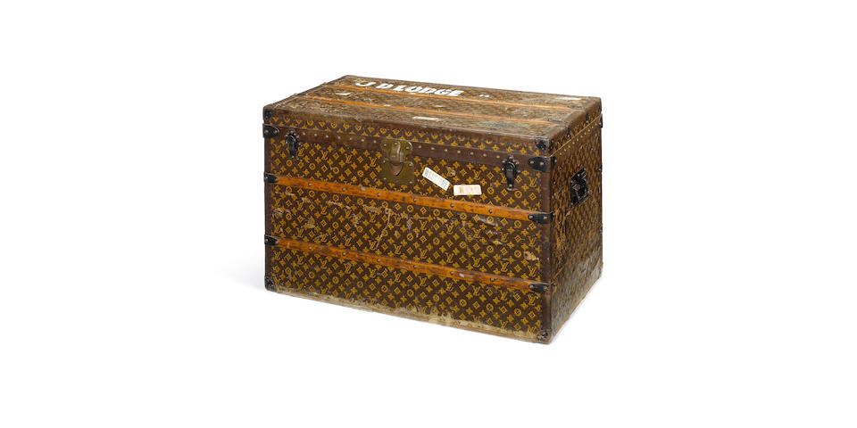 A Louis Vuitton trunk,