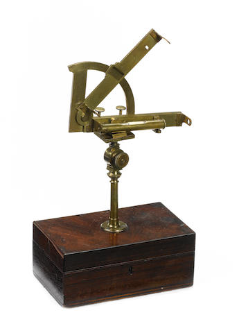 A George Adams inclinometer, English, late 18th century,