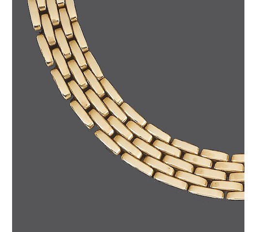 A fancy-link 'Panth&#233;re' necklace, by Cartier,