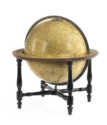 A J & W Cary's 15-inch celestial table globe, dated 1818,