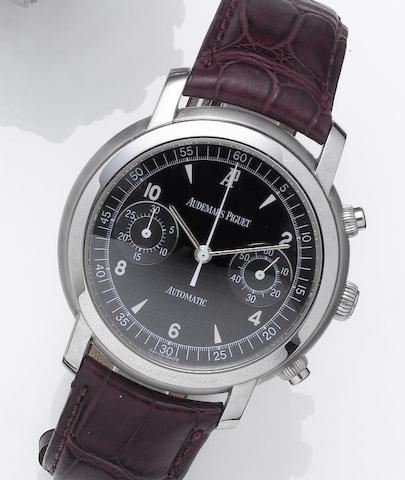Audemars Piguet. A stainless steel automatic chronograph wristwatchJules, Ref:E18205, Recent