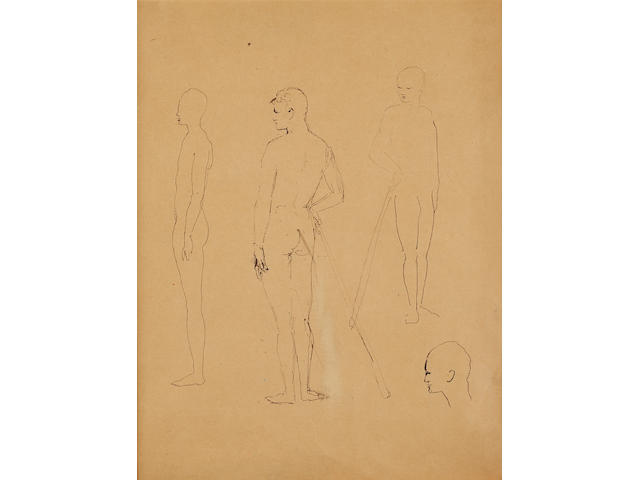 Pablo Picasso (Spanish, 1881-1973) Trois nus et tete de profil