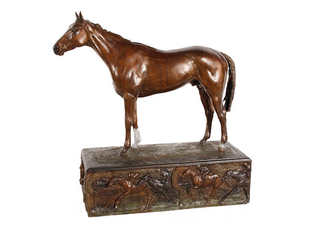 Judith Boyt, M.A., A.R.B.S., F.R.S.A., S.E.A.(b.1954): "Nashwan", a standing racehorse