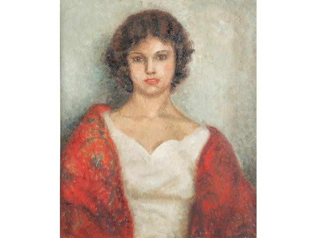 Dod Procter R.A. (British, 1892-1972) Portrait of Miss Mary Anne Jones