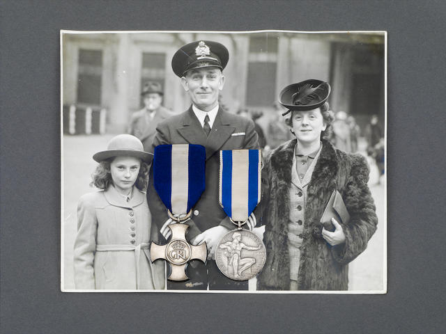 A Second World War D.S.C. and Lloyd's Medal group of five to Chief Engineer A.H.Hughes, Merchant Navy,