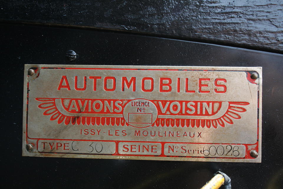 Dernier mod&#232;le dessin&#233; par Gabriel Voisin,Voisin C30S Coupe  Chassis no. 60026