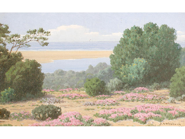 Jan Ernst Abraham Volschenk (South African, 1853-1936) 'Sand-Vygies, Stillbay, Riversdale'