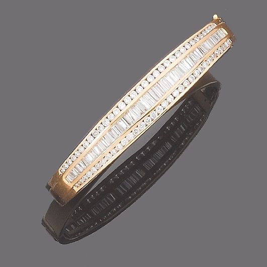 A diamond bangle