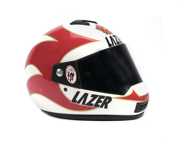 Carl Fogarty Full Size Signed Shark Helmet Charitystars