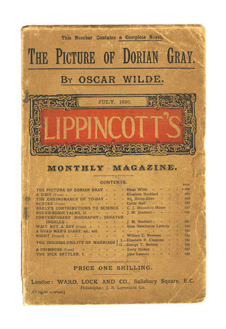 WILDE (OSCAR) The Picture of Dorian Gray [in Lippincott's Monthly Magazine]
