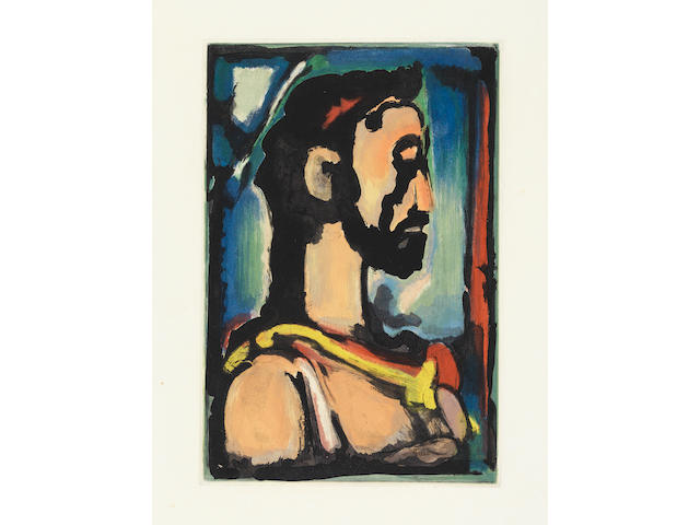 Georges Rouault (French, 1871-1958) Les Fleurs du Mal Suite of twelve aquatints, 1936-38, printed in colours, on Montval, with margins, from the edition of 250, printed by Lacouri&#232;re, published by Vollard, Paris, 320 x 215mm (12 1/2 x 8 1/2in)(PL) 12 unframed