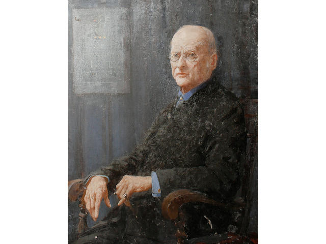 William Lee Hankey (British, 1869-1952) 'Portrait of Charles Francis Annesley Voysey'