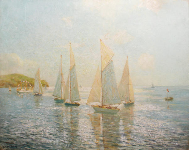 Julius Olssen (1864-1942) Yacht race