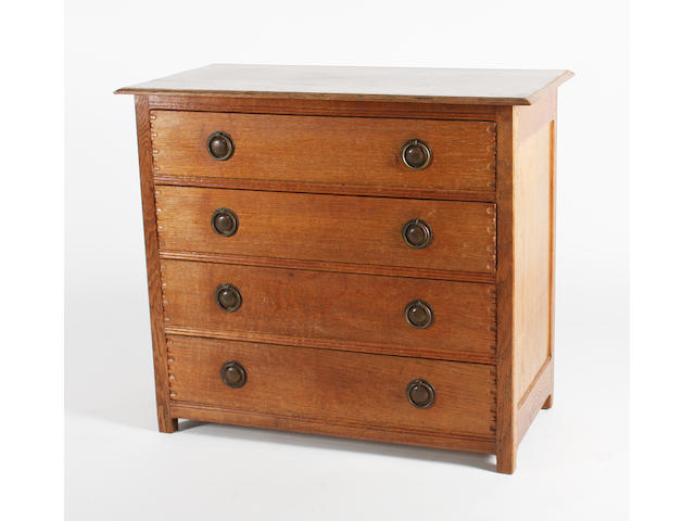 An unusual Gordon Russell oak chest, designed by Gordon Russell, No. 266, circa 1927