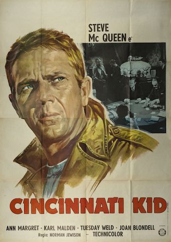 Bonhams A Large Format The Cincinnati Kid Re Release Film Poster Italian 1974