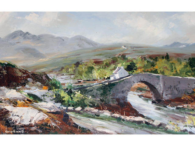 Kenneth Webb (Irish, born 1927) The Lackagh Bridge, Donegall