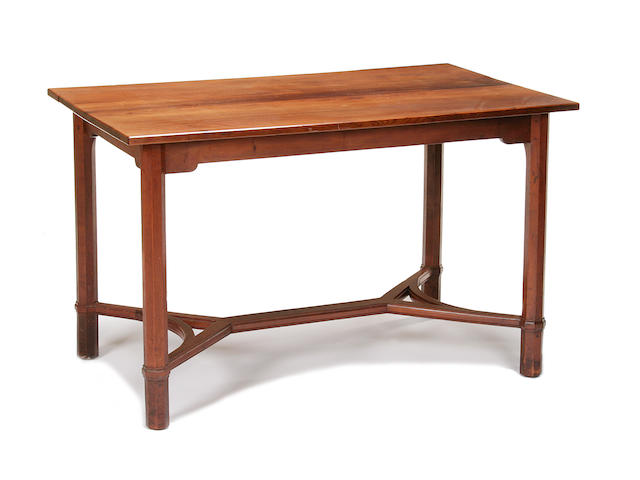 A scarce Gordon Russell yew refectory style dining table, designed by Gordon Russell, No. X571, circa 1931