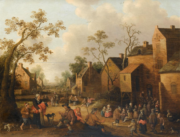 Joost Cornelisz Droochsloot (Utrecht 1586-1666) A village street