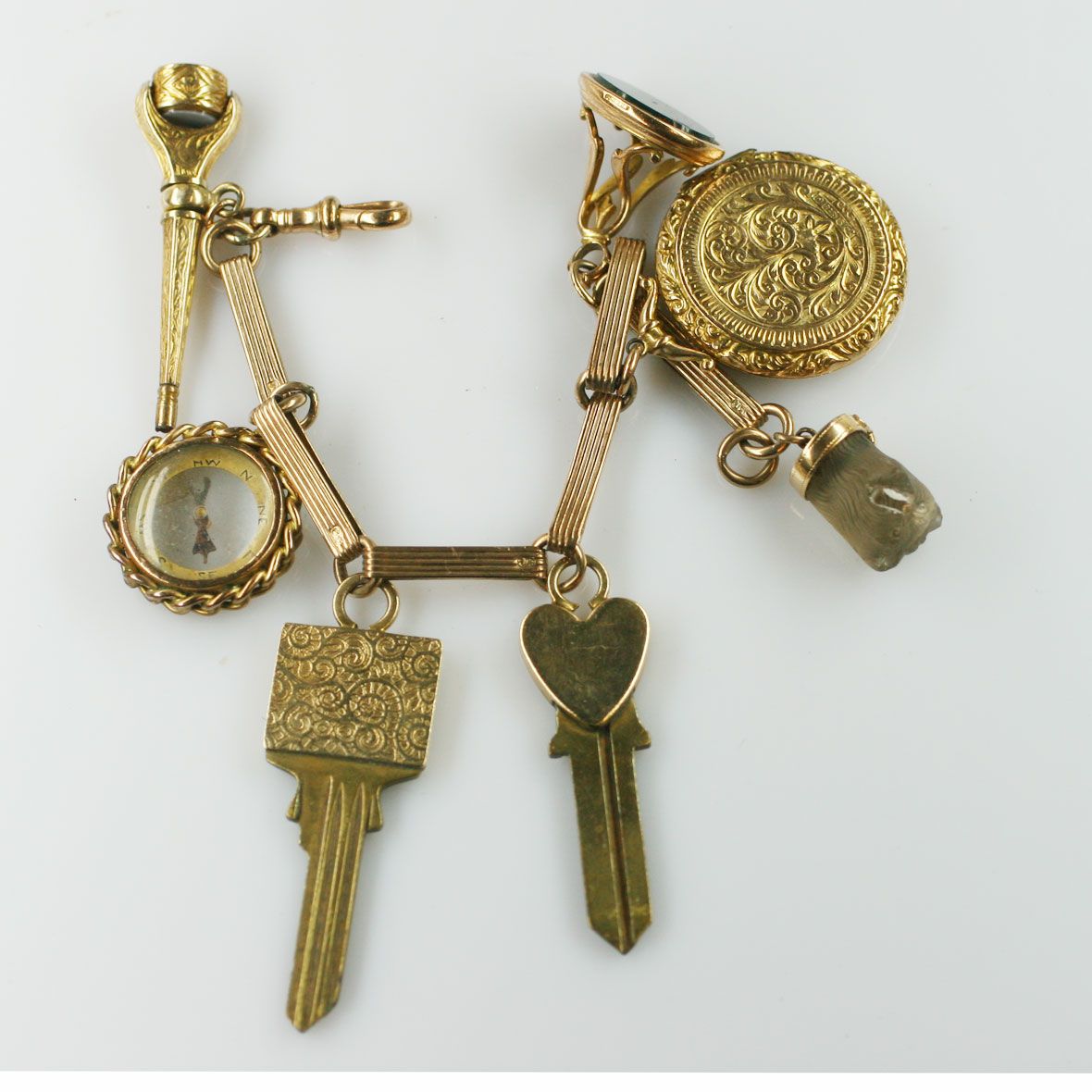 A charm bracelet,