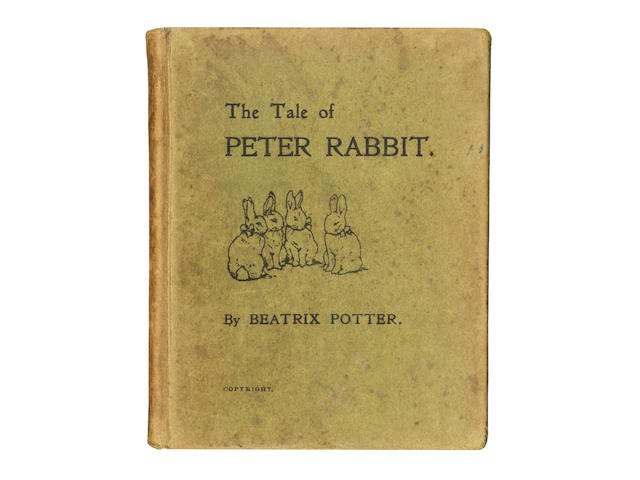POTTER (BEATRIX) The Tale of Peter Rabbit, PRIVATELY PUBLISHED FIRST EDITION