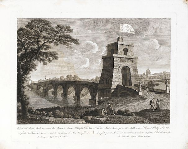 François (Francesco Morelli) Morel (French, 1768-1832) Views of Rome Engravings, circa 1800, thirty six from the series, on laid, by Francesco Morelli, Vincenzo Feoli and Pietro Ruga, a number after other hands, including Giovanni Baugean, Vincenzo Balestra, Francesco Barbazza, Agostino Feoli, Filippo Hackert and Simone Pomardi, 375 x 475mm (14 3/4 x 18 2/3in)(PL) 36 unframed François (Francesco Morelli) Morel (French, 1768-1832) Views of Rome Engravings, circa 1800, thirty six from the series, on laid, by Francesco Morelli, Vincenzo Feoli and Pietro Ruga, a number after other hands, including Giovanni Baugean, Vincenzo Balestra, Francesco Barbazza, Agostino Feoli, Filippo Hackert and Simone Pomardi, 375 x 475mm (14 3/4 x 18 2/3in)(PL) 36 unframed