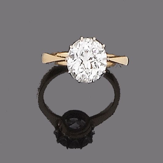 A diamond single-stone ring