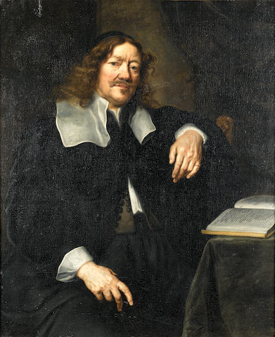 Attributed to Lucas Franchoys II (Mechelen 1616-1681) Portrait of a cleric,