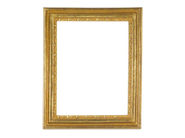 An Italian 18th Century carved and gilded Salvator Rosa frame
