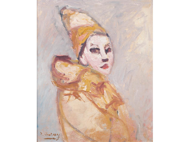 Emilie Charmy (French, 1878-1974) Portrait of a clown
