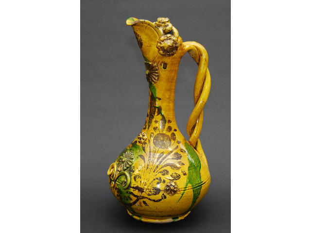 A Chinese glazed stoneware ewer, 19th Century