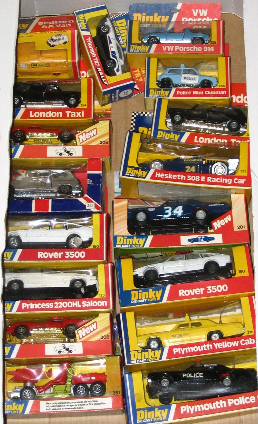 Dinky models in window boxes 17