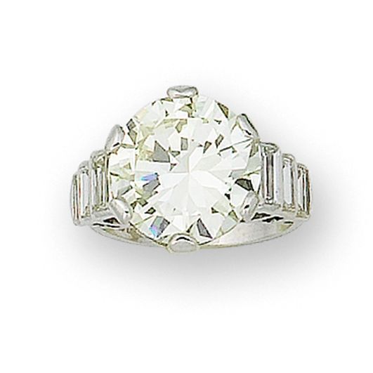 A diamond single-stone ring