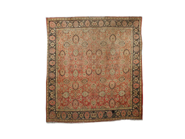 A Kayseri carpet of Agra design West Anatolia, 243cm x 223cm reduced in size