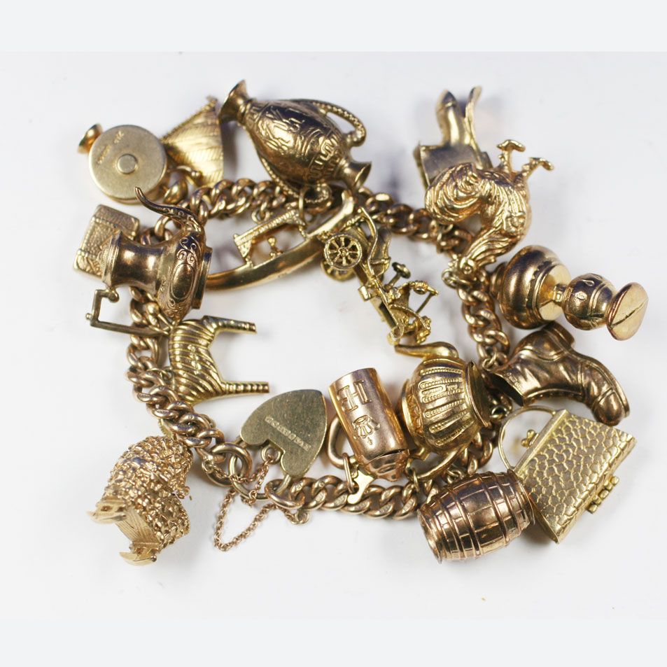 A charm bracelet,