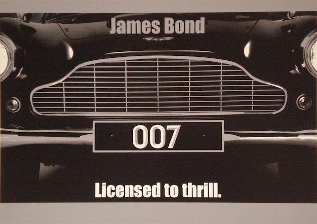 A James Bond 007 Licensed to Thrill advertising poster,
