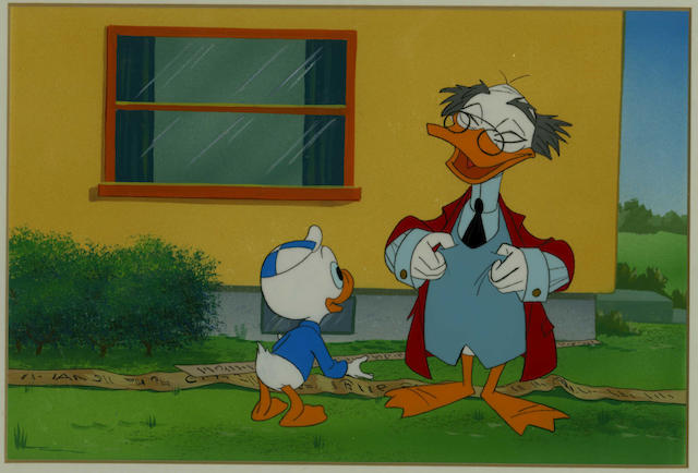 Walt Disney Studios: an original cel from 'Duck Tales', late 1980s,