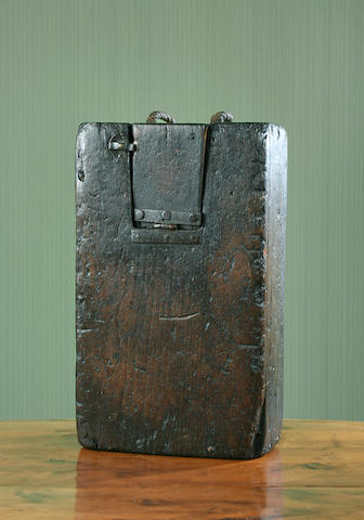 A rustic stained pine storage box Possibly Welsh, circa 1800