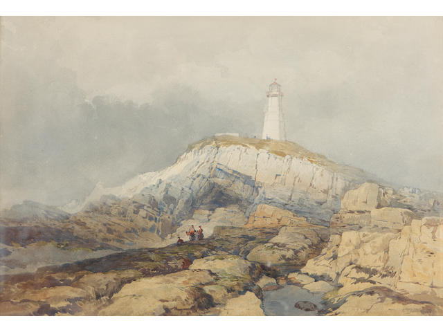 E.  Duncan (British, 19th Century) The Lighthouse