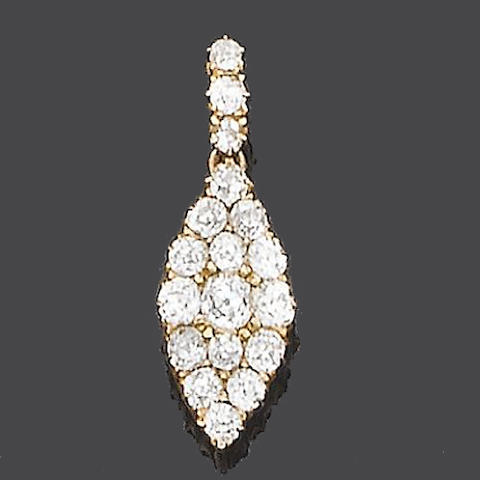 A diamond pendant,