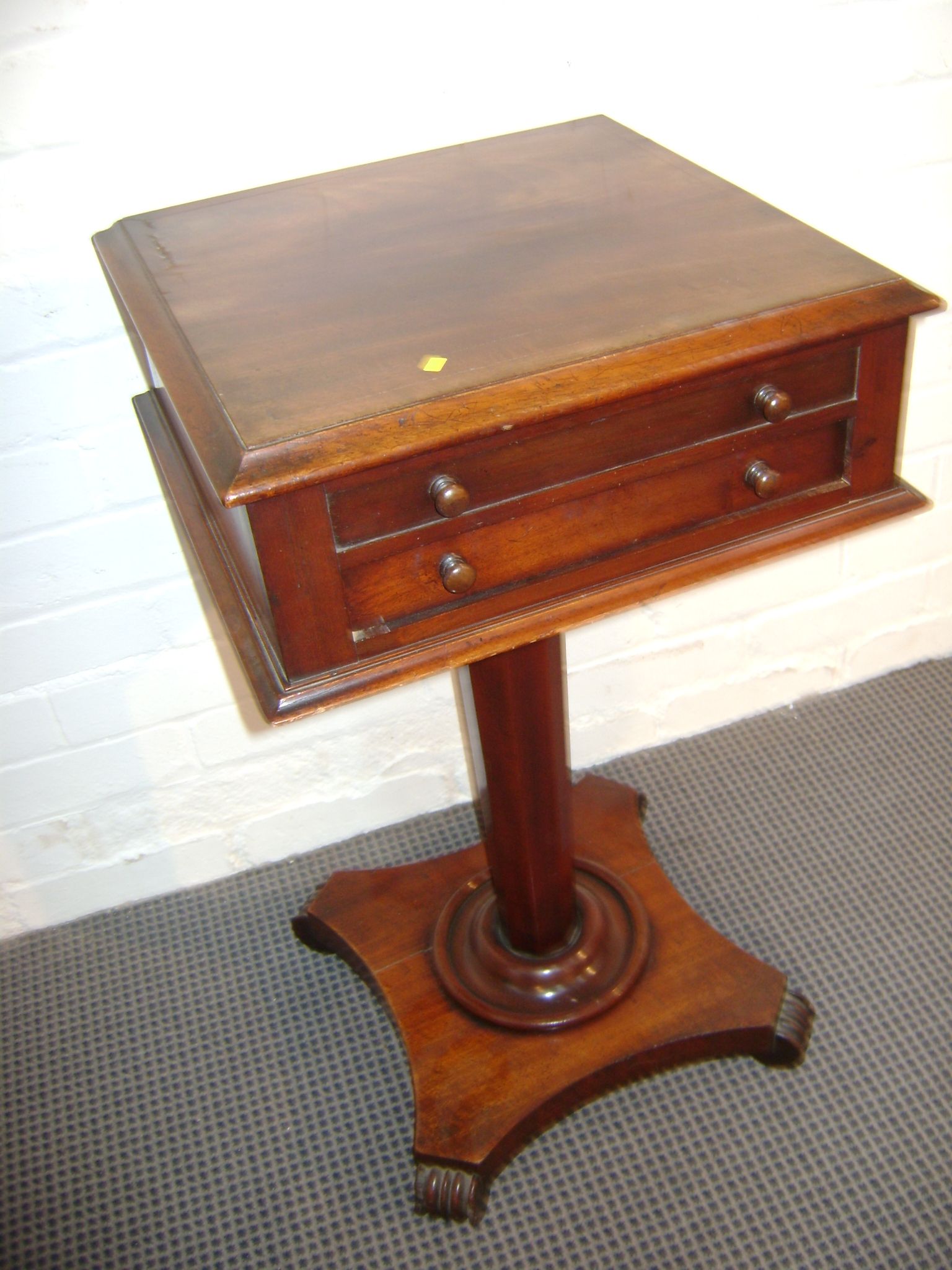 A William IV mahogany worktable
