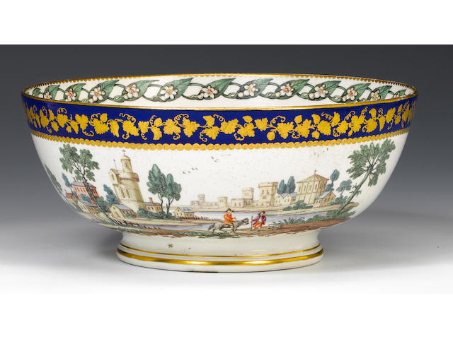 A fine Chelsea Derby punch bowl circa 1775-80